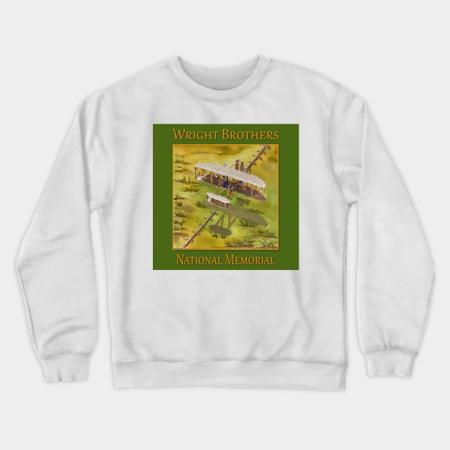 Wright Brothers National Memorial, Kitty Hawk North Carolina Crewneck Sweatshirt by WelshDesigns